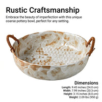 Wabi-Sabi Ceramic Ramen Noodle Soup Bowl