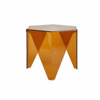 Sofa Side Table Space-Saving Waterfall Side Table Modern Design for Home Office