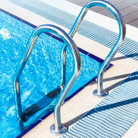 Pool Ladder with 2 Steps Anti-Slip Stainless Steel Pool Ladder Rust Resistant