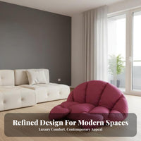 Oversized Lazy Sofa Foldable Design Round Reshapeable Lounger Space-Saving Deep Seat for College Students, Homeowners, Apartment