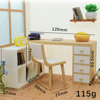 Dollhouse Miniature Furniture Table and Chair Set