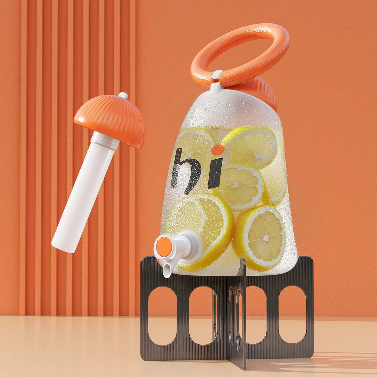 Orange / Tall with Base