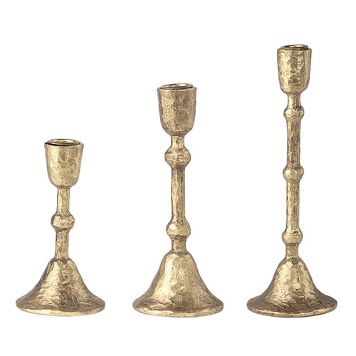 3 Pieces Taper Candle Holder Antique-Style Pedestal Candle Holder Luxurious
