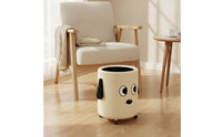 Rolling Trash Can Alltagstauglich Mobile Waste Bin Glatt Rollend for Bathroom