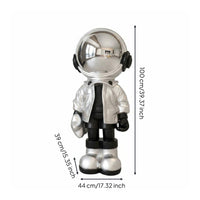 Astronaut Statue Electroplated Finish Astronaut Figurine Modern & Design
