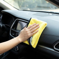 600gsm Car Drying Towel Microfibre Cloth, Large 30x60cm Cleaning Cloths for Car Washing, Double-Sided Shedding-Resistant Blended Yarn