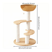 Wood Feline Climber  Perches Animal Furniture Sturdy and Stable