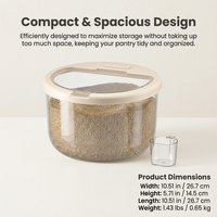 Storage Container Measuring Cup, Rice Dispenser Cereal Dispenser, Large Rice Dispenser Cereal, Food  - Image 5
