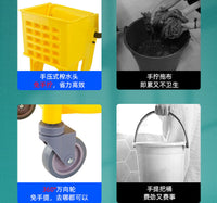 榨水车拖把桶挤水桶拖地桶家用商用拖布桶压水器清洗拖把柞水车头