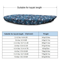 Waterproof Dustproof UV-Protected Kayak Cover Outdoor Boat Cover 210D