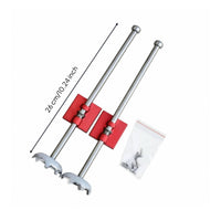 2 Pieces Detachable Telescopic Support Legs with Hardware Heavy Duty Fishing Box Legs Stable Stabilizer Leg Professional for Anglers
