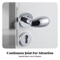 Modern Lever Handle with Escutcheon