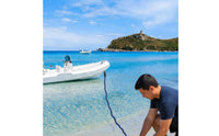 Elastic Bungee Docking Rope Quick Hook Bungee Mooring Line Stretchable Dock Rope for Marina, Beach