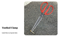 Long Handle Trash Picker Anti-Rust Stainless Steel Trash Tongs Grabber Tool for Gardeners, Elderly, Street Cleaning, Outdoor, BBQ
