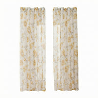 Grommet Top Translucent Curtain Privacy Protection Home Accent Soft Textile