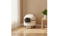 Large Capacity Smart Litter Box with App Control Safe Pet Supply for Living Room