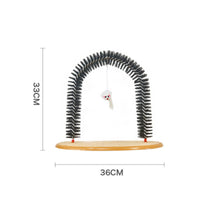 Feline Rubbing Arch Toy Dense Bristles Pet Supplies 3-in-1