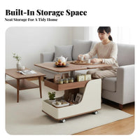 Curved-perimeter designd Adjustable Table Movable Household Furniture With casters for Students
