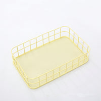 Storage Baskets for Office Desk and Bedroom Organization, Small Wire Design Made from Iron Material