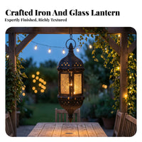 Vintage Lantern with Metal Frame