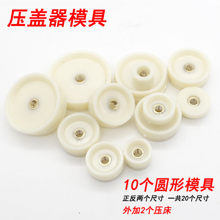 Watch Case Press Tool Kit with 12 Round Dies for Watchmakers
