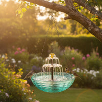 Solar Hanging Bird Bath No Wiring Solar Bird Bath Fountain Outdoor Decorative