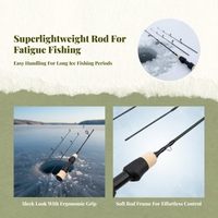 Ice Fishing Rod Soft Action Portable Carbon Fiber Outdoor