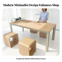 Product Charging Display Table Multifunctional Phone Store Island Table Modern Minimalist Design Customer Engagement Counter for Exhibitors