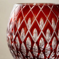 Kiriko-style Crystal Whiskey Glass, Light Luxury Retro