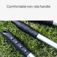Adjustable Stainless Steel Telescopic Lawn Rake