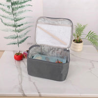 Lunch Box Tote Bag for Work, Insulated Lunch Bags for Women with Oxford Cloth, Large Capacity Cool Bag and Picnic Bag, Handheld Style Food Bag