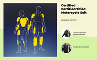 Waterproof men's motorcycle suit