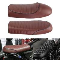 Vintage Motorcycle Seat Cover with Flat Stripe Design
