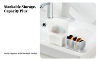 Multicompartment Photocard Holder particle-resistantproof with Lid Tiered Compartment Organizer