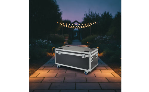6 Pieces RGBWA LED Par Light with Charging Case IP65 Rechargeable Par Light Waterproof Uplight with Flight Case App-Controlled for Event Production Crews, DJs, Wedding Planners, Outdoor Events, Weddings