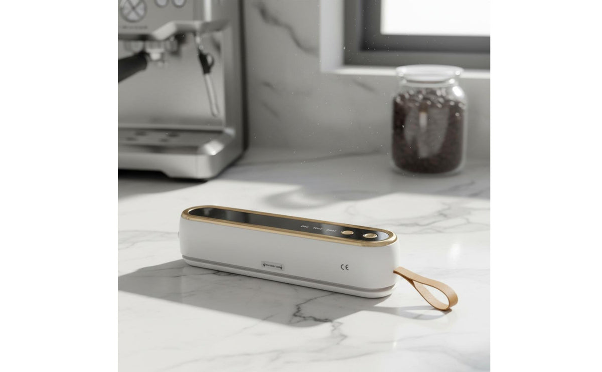 Compact Handheld Vacuum Sealer Strong Suction Portable Food Vacuum Machine Fast Heating Wireless Food Bag Sealer Design for Meal Preppers