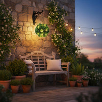 Solar Grass Ball Light Decorative LED Hanging Spherical Lamp Weatherproof Outdoor Lighting for Garden