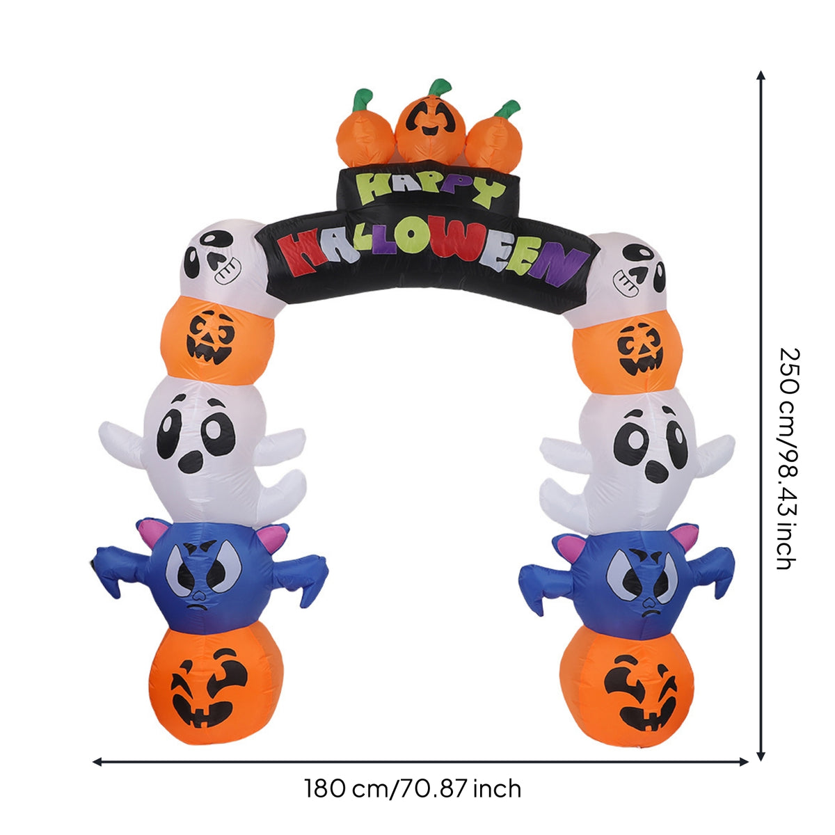 Inflatable Archway Outdoor Halloween Inflatable Freestanding Halloween Archway Oversized for Homeowners, Families, Yard, Entryway