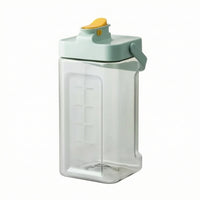 Wide-Mouth Drink Dispenser with Tap Transparent Fridge Water Jug with Spout Food-Grade Water Container with Spout Leak-Resistant for Families