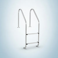Stainless Steel Pool Ladder Non-Slip Pool Ladder with Handrails Installation without Holes for Homeowners, in-Ground Pools