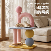 Cat Tree with Scratching Post and Condo, Small Space