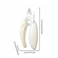 Dog Nail with Visible Quick Brightness Guard-Secure Latch Pet Nail Trimmer With