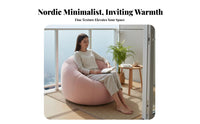 transformable Bean Bag 2-Person Capacity Teardrop Bean Bag Lie-Flat Ergonomic Support for partners, Adults, literature nook