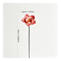 5 Pieces Ceramic Lotus Glazed Ceramic Flower Decorative for Vases