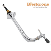 Single-Head Snake Beer Dispenser Tower in 304 Stainless Steel