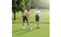 2 Pieces 1:64 Scale Golfer Figure Highly Detailed 1:64 Scale People Figures Sand Table People Models Realistic for Dioramas