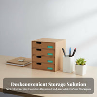 Drawerand & design Document Box adaptable Desk Organizer DIY Assembly for Students