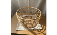 Vintage Design Rattan Posing Basket Gentle Material Baby Photo Prop Handmade Rattan Baby Basket for Newborns