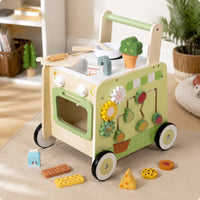 Mobility Toy with Kitchen Sturdy with Shape Sorter Push Toy for Young Children, Nursery