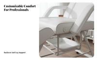 Adjustable Permanent Design Chair Removable Armrests Foldable Beauty Bed Waterproof PU Leather Multipurpose Permanent Design Bed for Lash Technicians